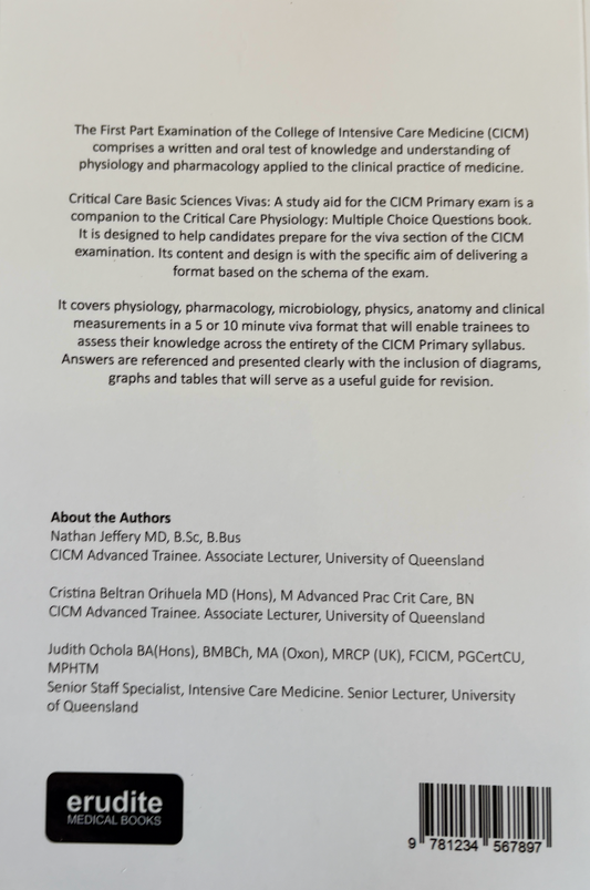 Critical Care Basic Sciences Vivas